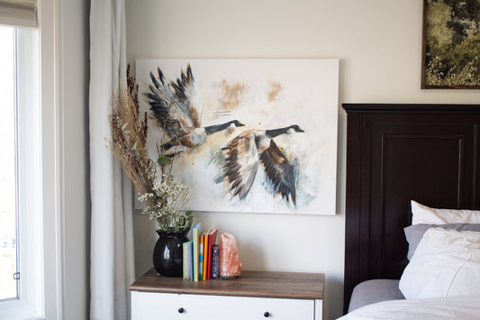 Return - Original Geese Painting