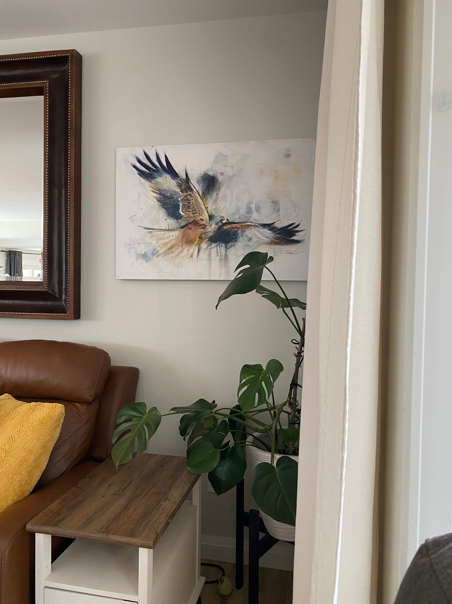 Quiet Breaks with Motion - Original Bird Painting